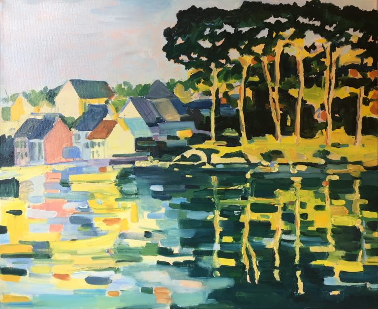 Portsall - Huile sur toile , 35x42 cm